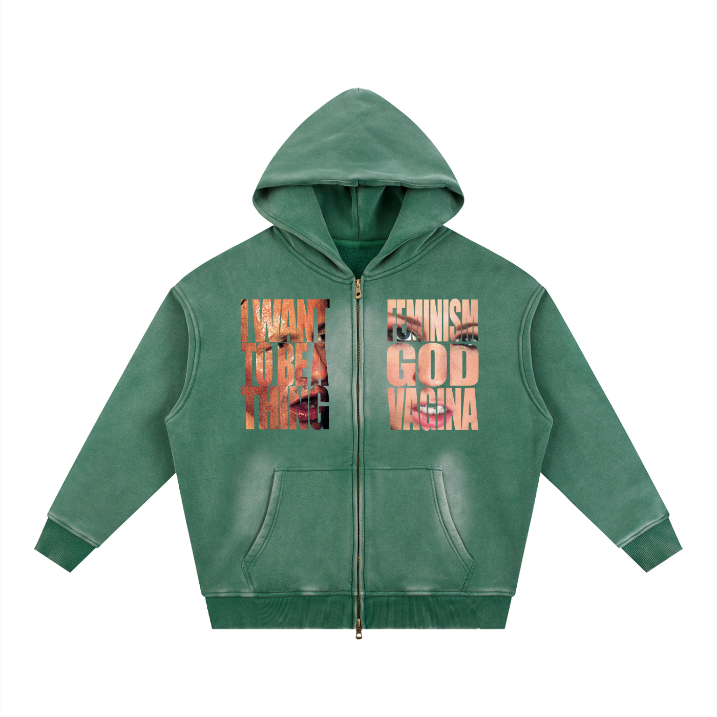 i am my own muse zip up