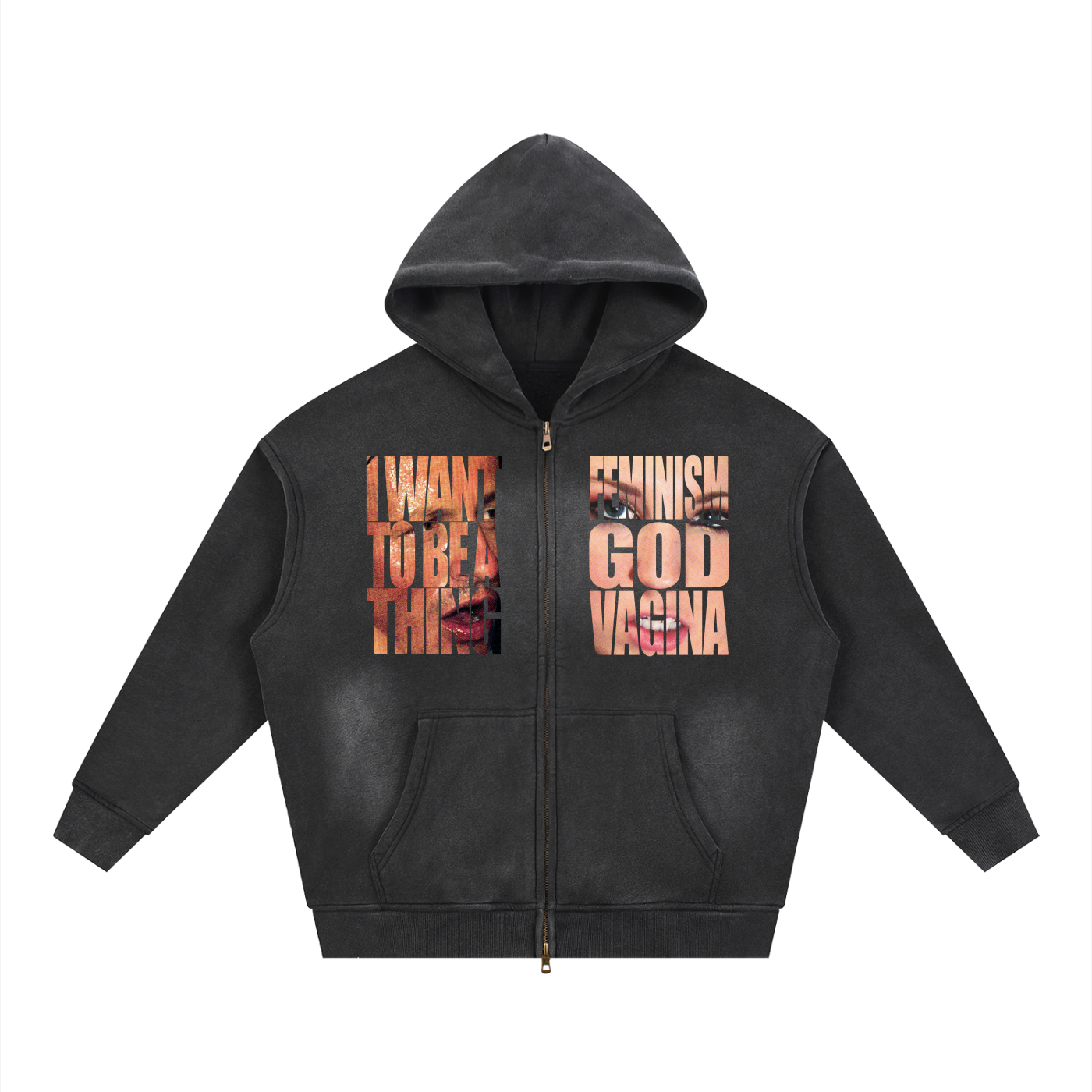 i am my own muse zip up
