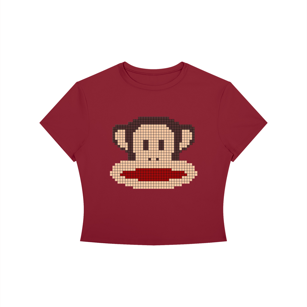 pixel monkey top