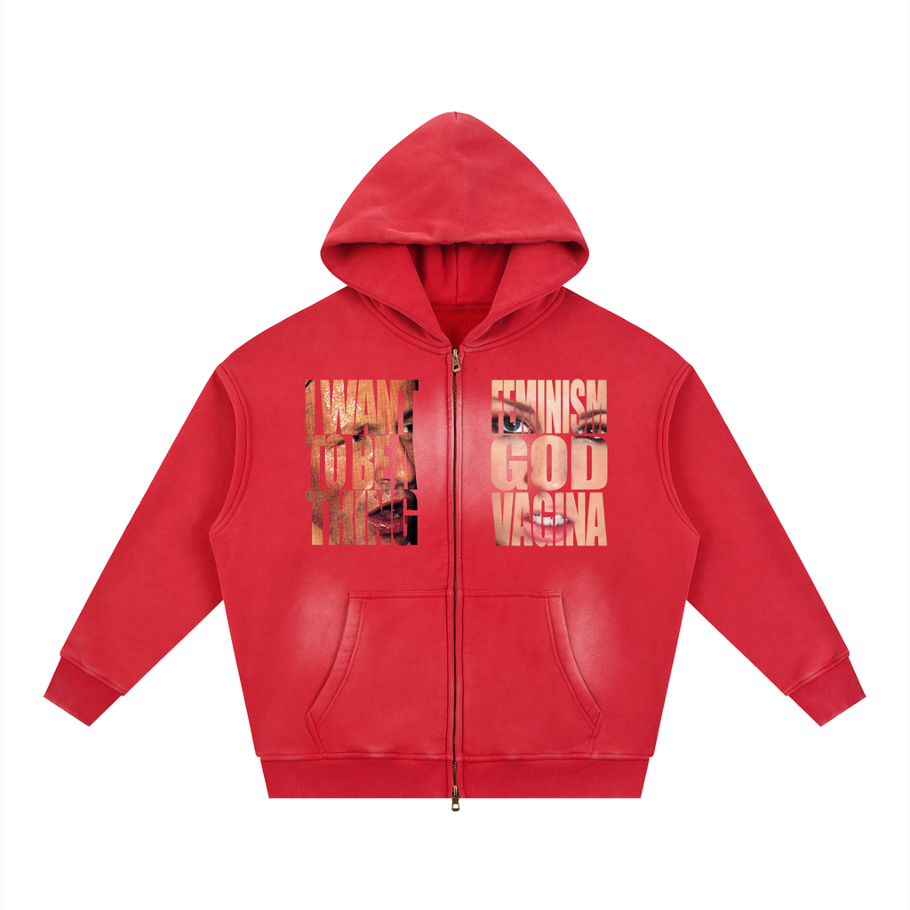 i am my own muse zip up